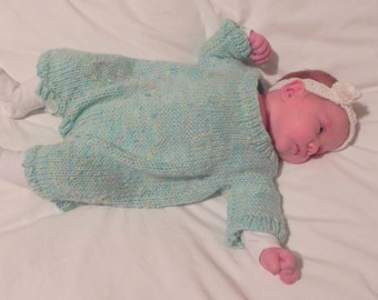 French Knit Baby Romper Pattern PDF