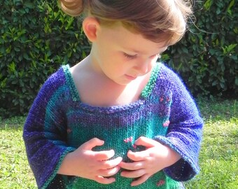 Impressionist Water Lilies Silk Toddler Sweater Pattern PDF