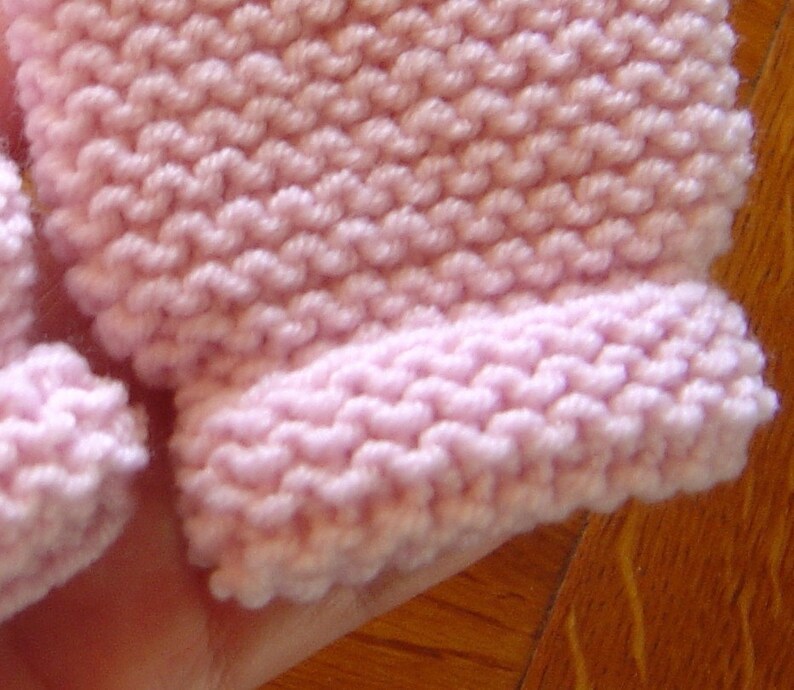 French Baby and Toddler Thumbless Mittens Knitting Pattern