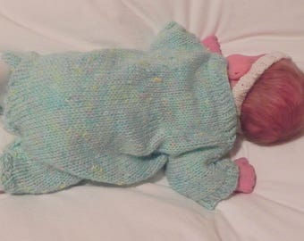 French Knit Baby Romper Pattern PDF