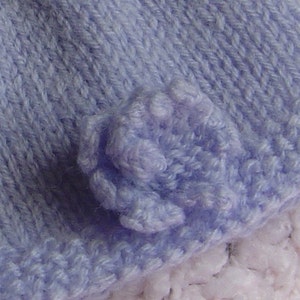 Parisian Flower Baby Hat Pattern PDF image 3