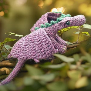 Amigurumi Crochet Pattern, Fierce Little Dragon Amigurumi Crochet Pattern, Crochet Dragon Pattern, PDF Crochet pattern baby dragon