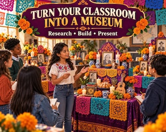 Día de los Muertos 3D Ofrenda Classroom Project, Grades 4–7 Printable PDF