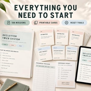 Pu&ograve; includere: Un kit di sistema timer per il riordino che include una pila di fogli di istruzioni stampati, diversi set di schede attivit&agrave; con livelli di tempo ed energia, un tracker dei progressi, una scheda di ripristino e un tablet digitale.