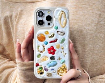 iPhone Case Cover, Handmade Aesthetic iPhone Case, Custom Handcrafted iPhone 17 Case Cover