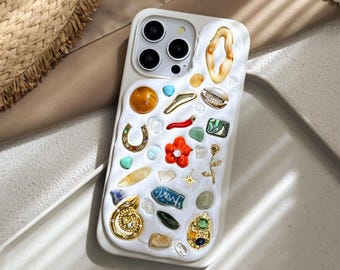 Aesthetic iPhone 17 Case Custom Handmade iPhone Case, Handcrafted inspired iPhone Case Cover