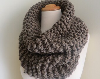 Luxe Chunky Cowl--Taupe