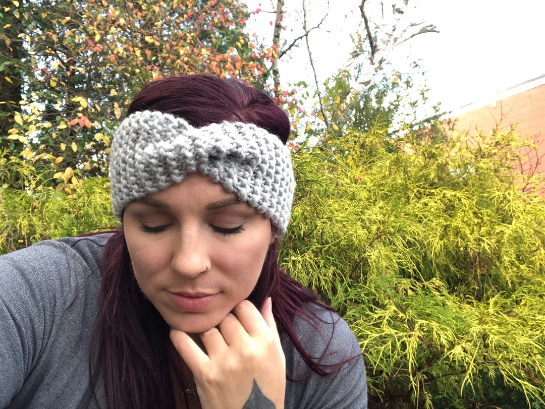 Simple Twist Ear Warmer Headband Chunky Knit Headband Etsy Ireland