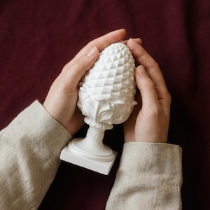 Architectural Pineapple Finial Sculpture | Decorative Statue Inspired by Ham House London | Handmade Architectural Object