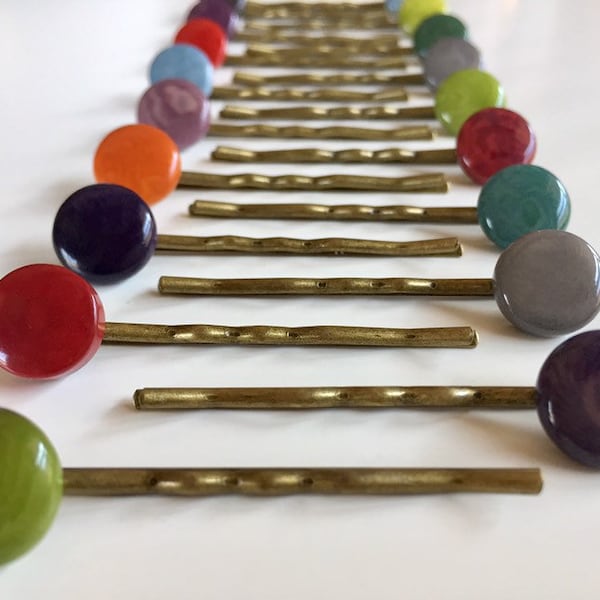 Yellow Bobby Pins Etsy