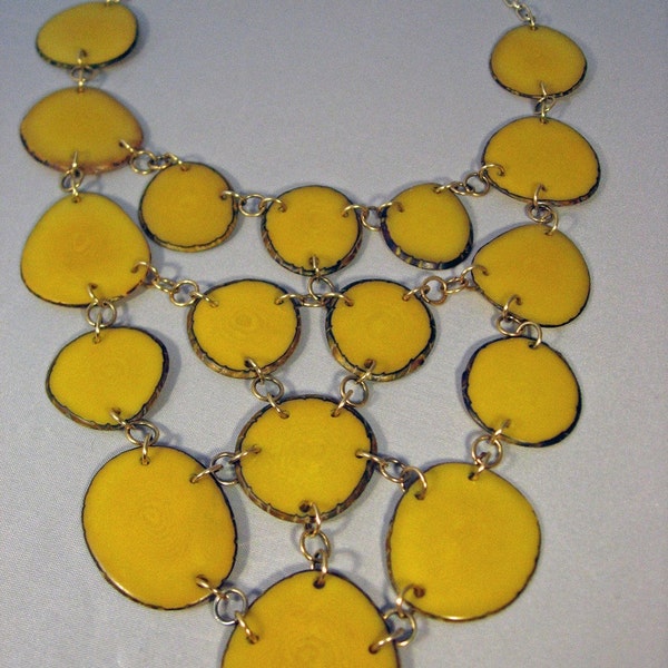 Yellow Tagua Nut Necklace