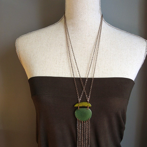 Long Necklace with Fringe