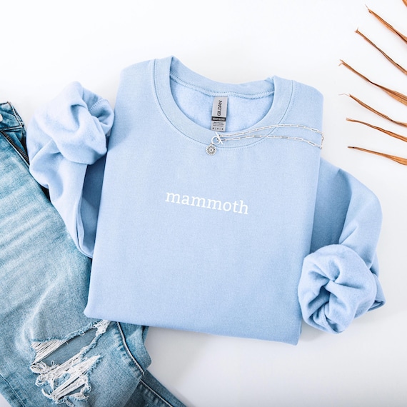 Embroidered Utah Hockey Crewneck: Mammoth Team Colors Sweatshirt