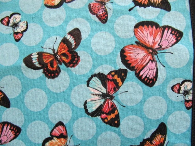 a Chalkimamy Michael Miller Polka Dot butterfly TRAVEL chalkboard mat placemat