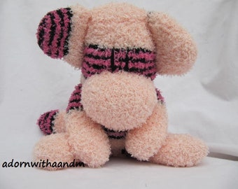 Sock monkey Sockimamy "Peaches", sock plush, retro monkey, stuffed animal, stuffed sock monkey, sock monkey doll, sock animal, plush doll