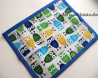 Chalkimamy Ann Kelle Owls TRAVEL chalkboard mat placemat (a)