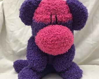 Sock Monkey Sockimamy "Marianne" mono de peluche, muñeca calcetín, marioneta de calcetín, decoración de guardería, regalo de bebé, muñeca de mono calcetín, juguete de mono calcetín, felpa