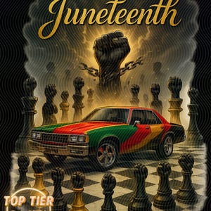 Juneteenth culture design in celebration of black history month dtf tshirts and more.