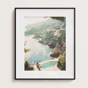 French Riviera Photo Print | Sea View along the French Riviera | France Travels Poster | Print | Vintage France Art | Coastal Setting Poster