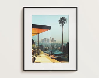 Vintage Los Angeles Poster, Retro LA poster, Los Angeles poster, Travel Poster, Vintage Photo, Vintage Art, Film Photo, 80s Los Angeles