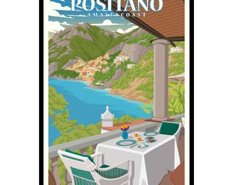 Positano Amalfi Coast No2 Poster