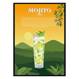 Mojito Cocktail Poster