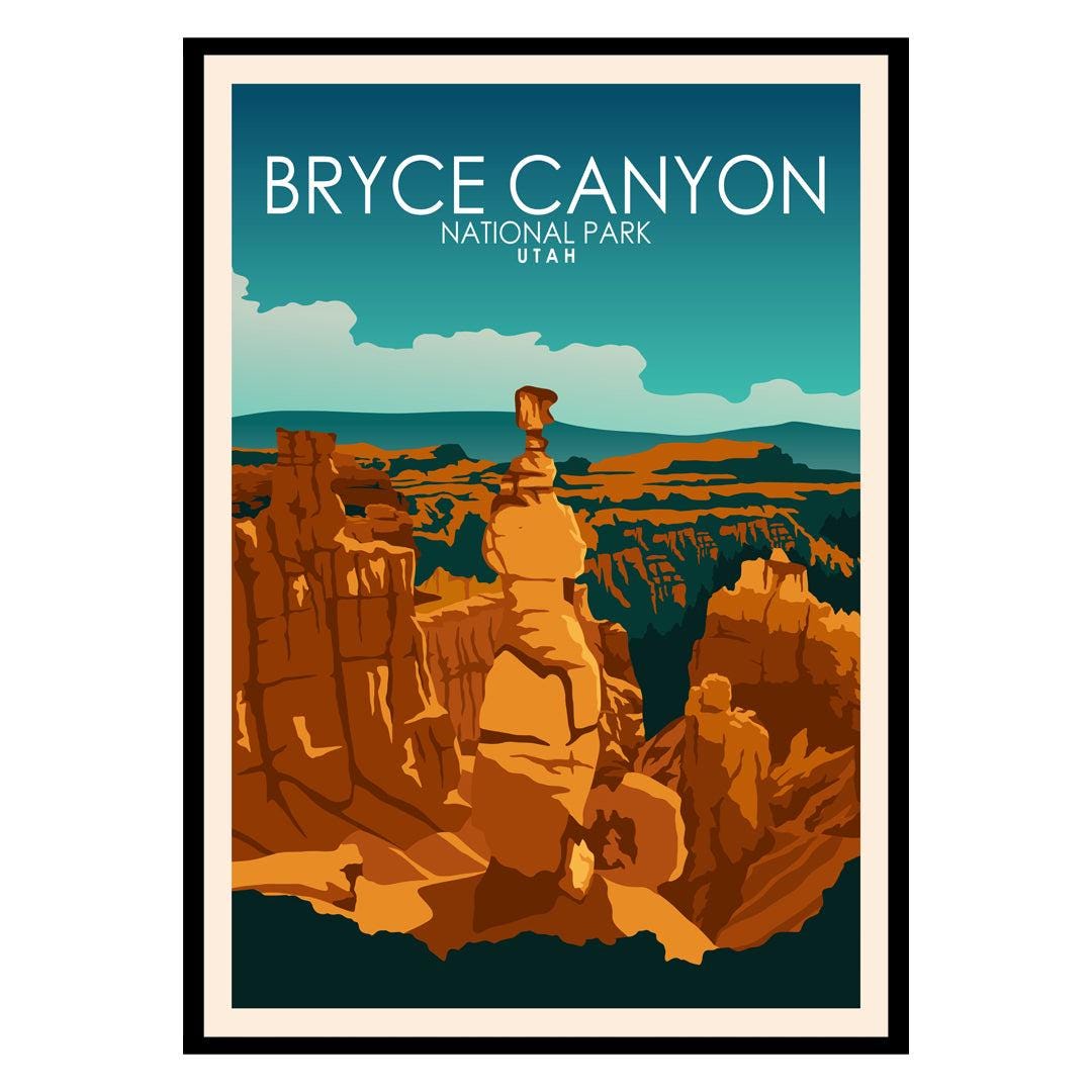 Bryce Canyon National Park US Poster - Etsy