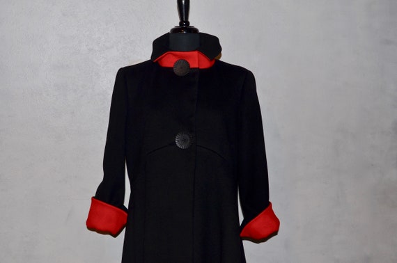 1960s Vintage coat. pauline trigere Swing Coat Pri