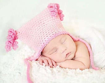 Crochet Pattern - BC-003 Curly Cue Hat (0 - 24 Months)