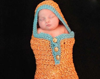 Crochet Pattern - BC-011 Car Seat Baby Cocoon (0 - 3 Months)