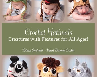 eBook - Crochet Hatimals Book - 6 Basic Designs with over 18 possible combinations