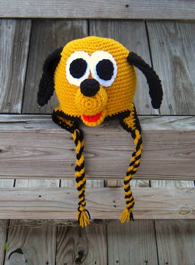 Crochet Pattern 007 - Puppy Earflap Beanie Hat - All Sizes - Etsy