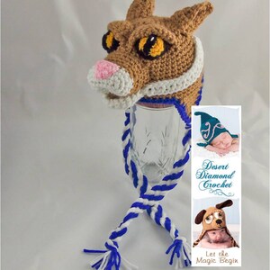 Crochet Pattern 079 University of Kentucky Wildcat Hat All Sizes image 3