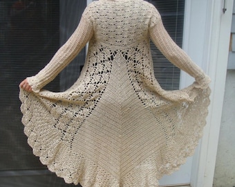 Crochet Pattern SP-744 Elegant Long Sweater