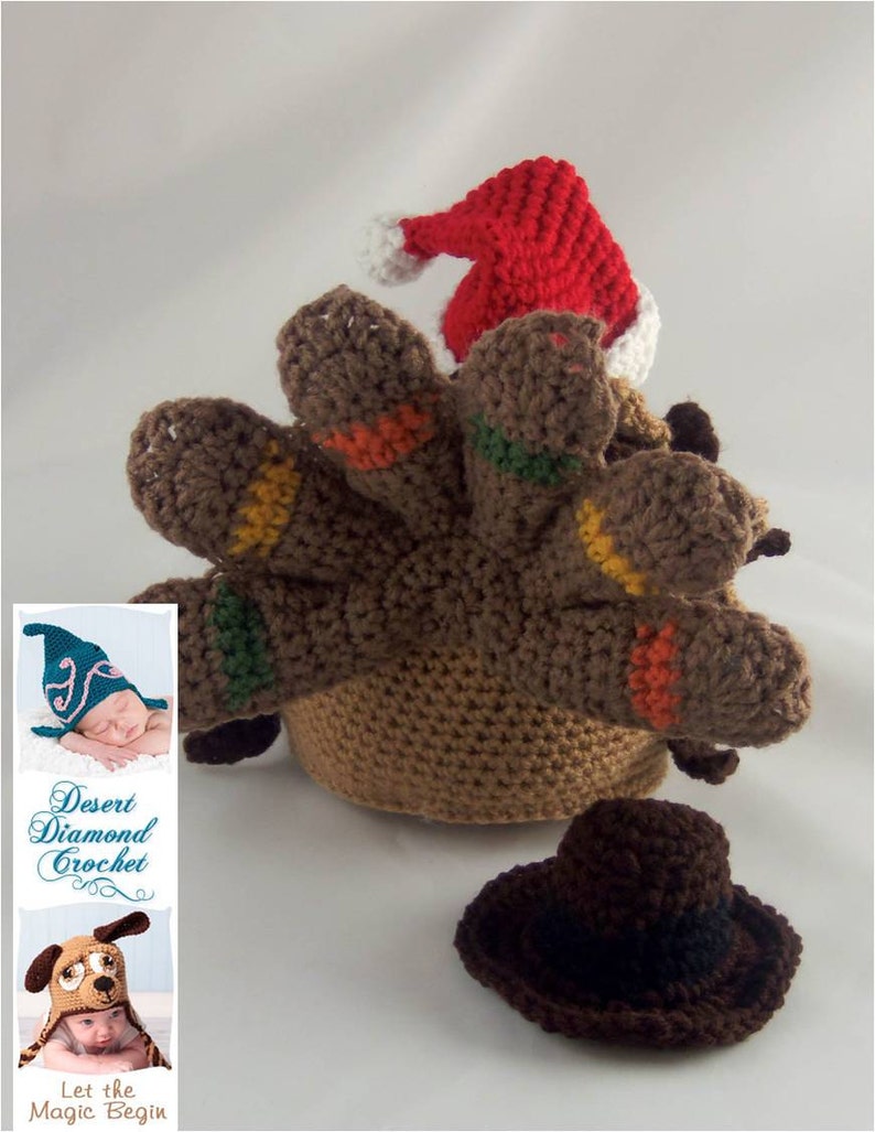 Crochet Pattern 089 Holidurkey Turkey Holiday Decoration image 5