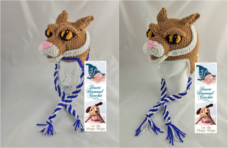 Crochet Pattern 079 University of Kentucky Wildcat Hat All Sizes image 5