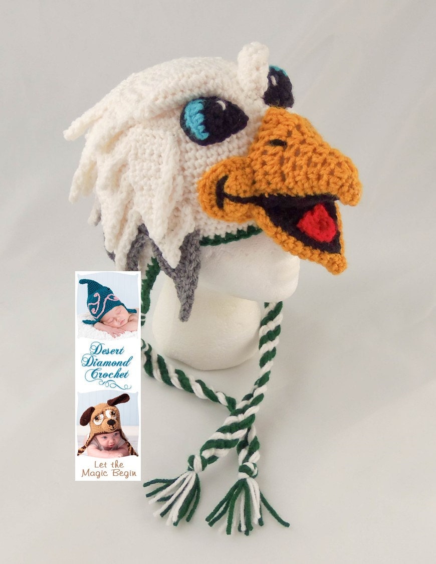 Crochet Pattern 095 Swoop the Philadelphia Eagle Hat All Etsy Denmark