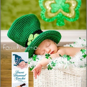 Crochet Pattern 078 Lucky Leprechaun Hat All Sizes image 1