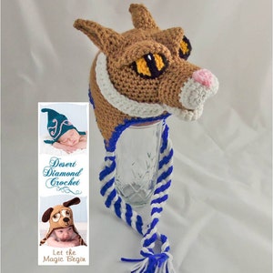 Crochet Pattern 079 University of Kentucky Wildcat Hat All Sizes image 4