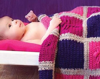 Crochet Pattern - BC-015 Dragonfly Baby Afghan