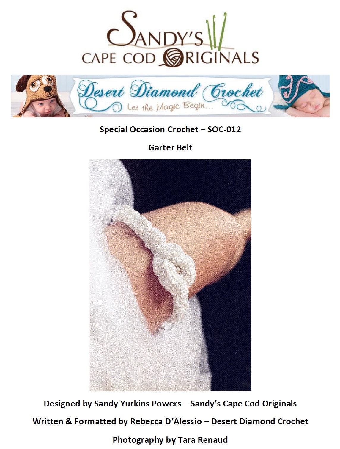 Crochet Pattern - SOC-012 Garter Belt
