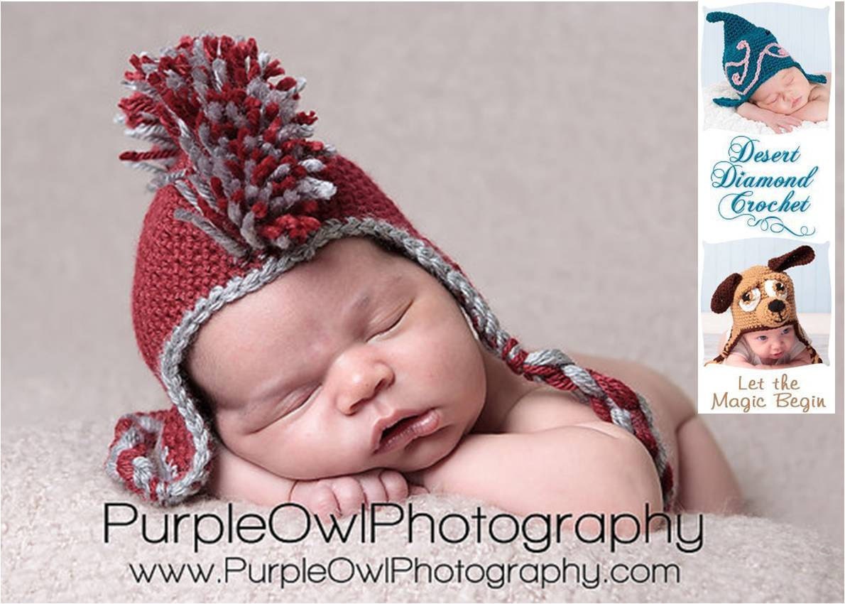 Crochet Pattern 029 - Mohawk Earflap Beanie Hat - All Sizes - Etsy