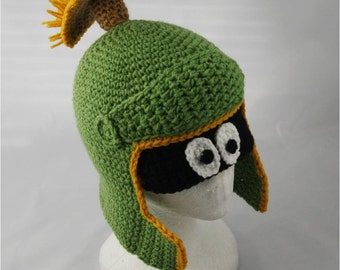 Crochet Pattern 055 - Alien Martian Hat - All Sizes