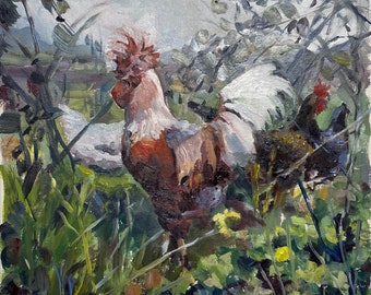 Rooster in Winter