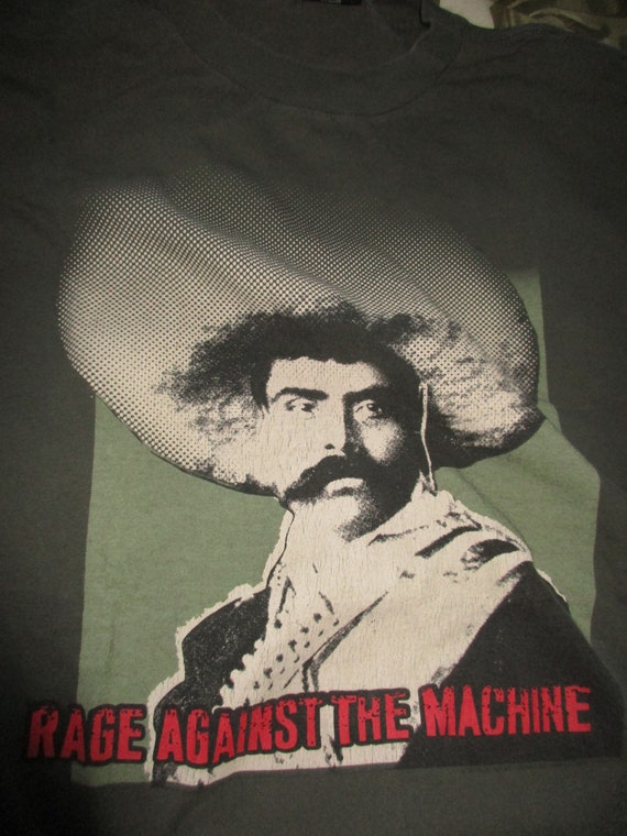 90s Vintage RAGE Againstthe MACHINE Zapata Giant Shirt Xl Original 