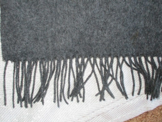 vtg CONCORD AIRLINES 100 % CASHMERE fringe scarf … - image 5