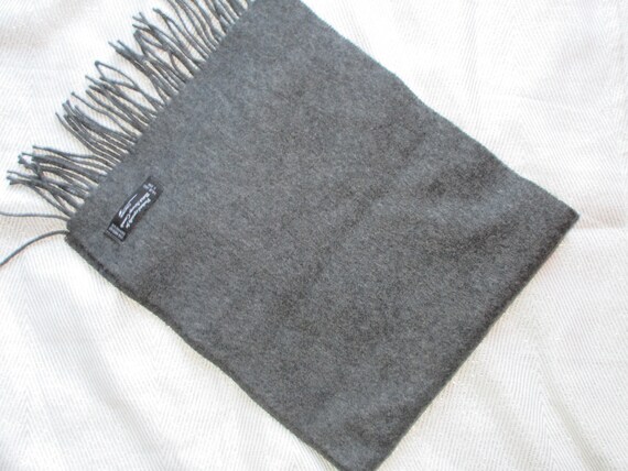 vtg CONCORD AIRLINES 100 % CASHMERE fringe scarf … - image 3