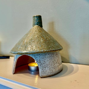 Pottery Toad House, Fairy House,Unique image 5