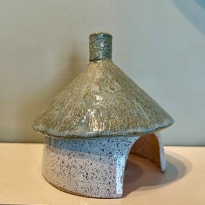 Pottery Toad House, Fairy House,Unique image 6