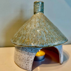 Pottery Toad House, Fairy House,Unique image 3